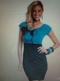 Vestido mesclado,Ref:236860